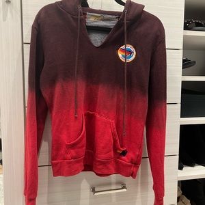 Red ombre aviator nation hoodie size small